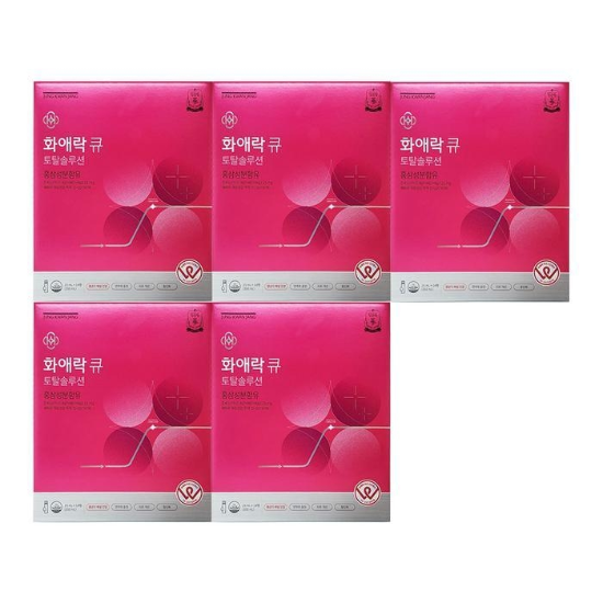 (주)셀러허브 정관장 화애락 큐 토탈솔루션 25ml x 14개입 면역증가 5개 Ss