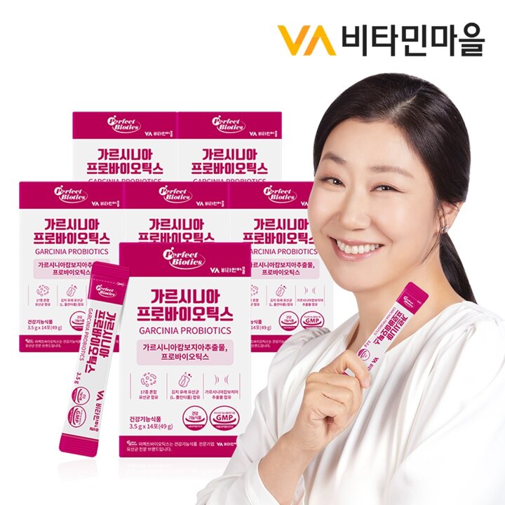 비타민마을 퍼펙트바이오틱스 가르시니아 프로바이오틱스 유산균 다이어트 6박스 총84포