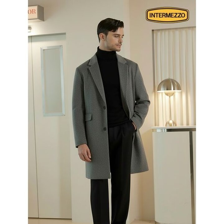 [하프클럽/인터메조] 울캐시미어 덕다운 코트 그레이 IMFFMCT107