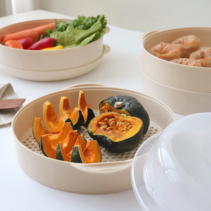 심플아이콘 전자레인지 스팀 찜기 1단