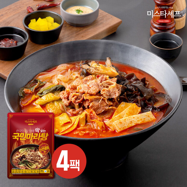 미스타셰프 국민마라탕 550g 4팩