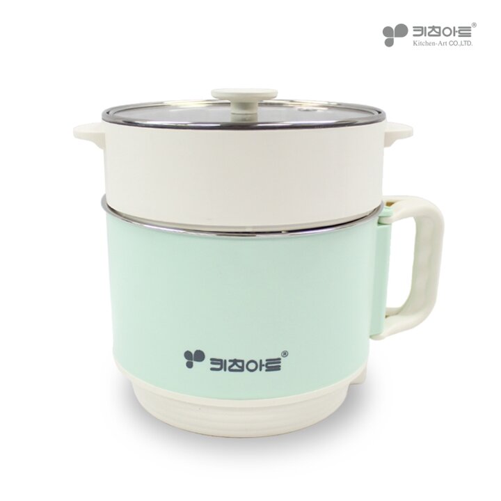키친아트 오브제 일렉 멀티쿠커 1.5L(찜기포함) 전기포트 전기찜포트