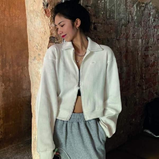 가디건 집업 와플 트레이닝 니트가디건 편안한룩 가을