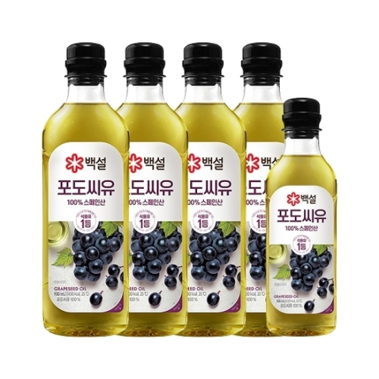 [하프클럽/CJ제일제당]백설 포도씨유 900ml x4개 500ml x1개-P393720241