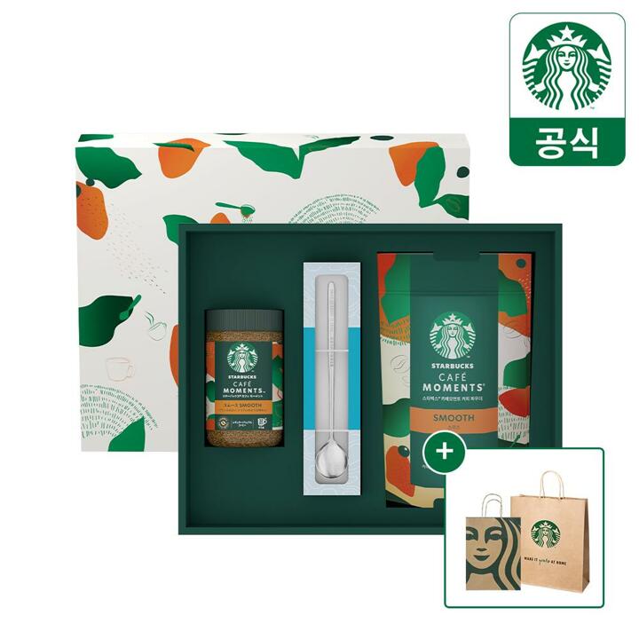[무배+쇼핑백] 스타벅스 카페모먼트 선물세트 버라이어티팩(Jar+파우치+스푼)