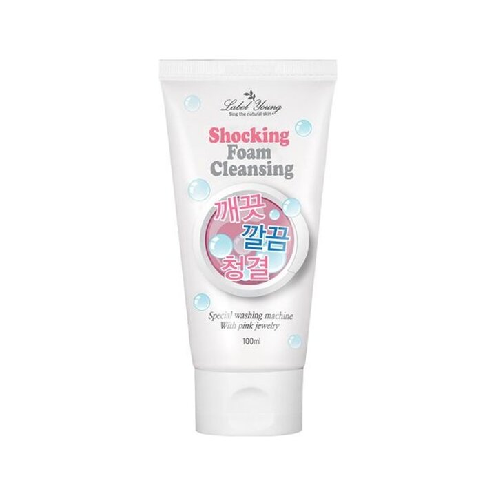 [하프클럽/라벨영]쇼킹폼클렌징  깨끗깔끔청결    노폐물 각질 피지 딥클렌징 폼클렌저