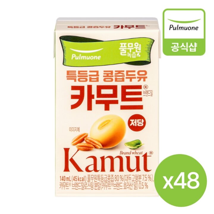 풀무원 특등급 콩즙두유 카무트 (140mlX24입) * 2박스 총 48개