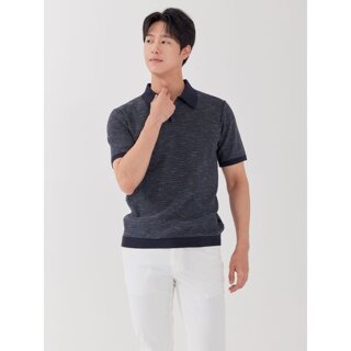 [하프클럽/지센 남성 ]베이직 카라 반팔 니트 MCKTP343 NA