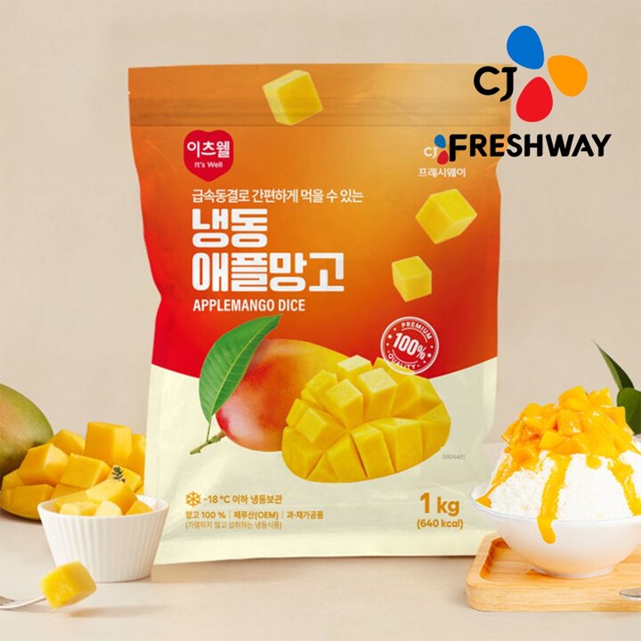 [CJ프레시웨이] 이츠웰 아이스 애플망고 1kg x 5개