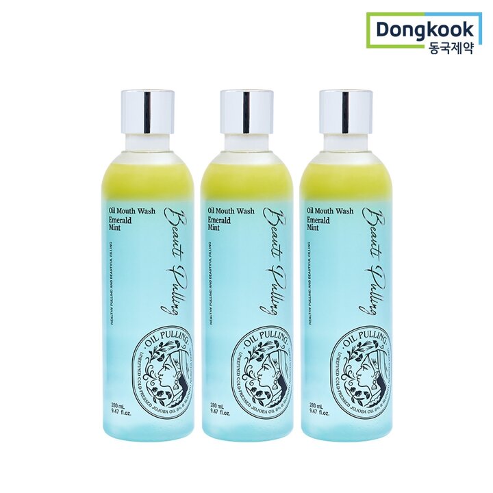 동국제약 뷰티풀링 오일가글(에메랄드민트) 280ml 3개