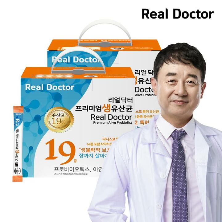 리얼닥터 프리미엄 생유산균 2gx180포 2개