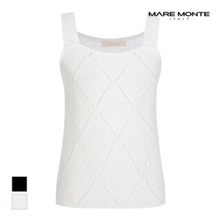 [마레몬떼] 다이아 패턴 민소매 니트_M234MKT24P0