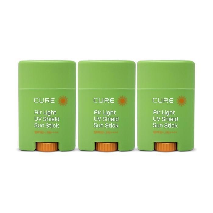 김정문알로에 큐어 에어라이트 유브이 쉴드 선스틱 20g(SPF50 ) 3개 Ss (16279966)