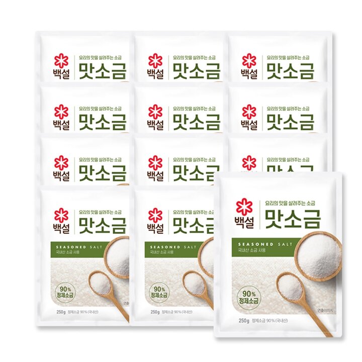 CJ 백설 맛소금250g x12개