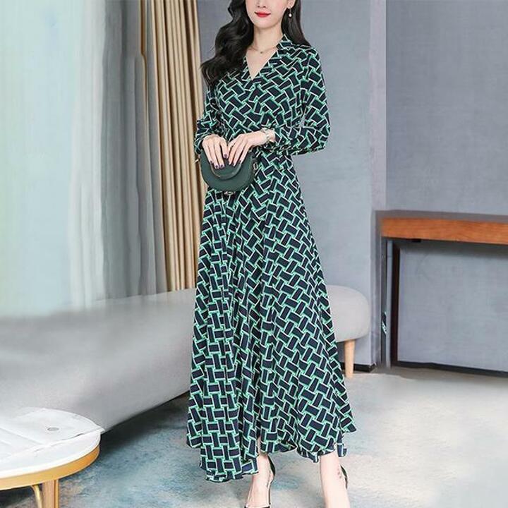 [루미루나]랩스타일리본패턴원피스
