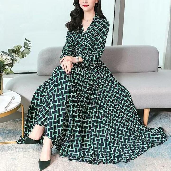 [루미루나]랩스타일리본패턴원피스