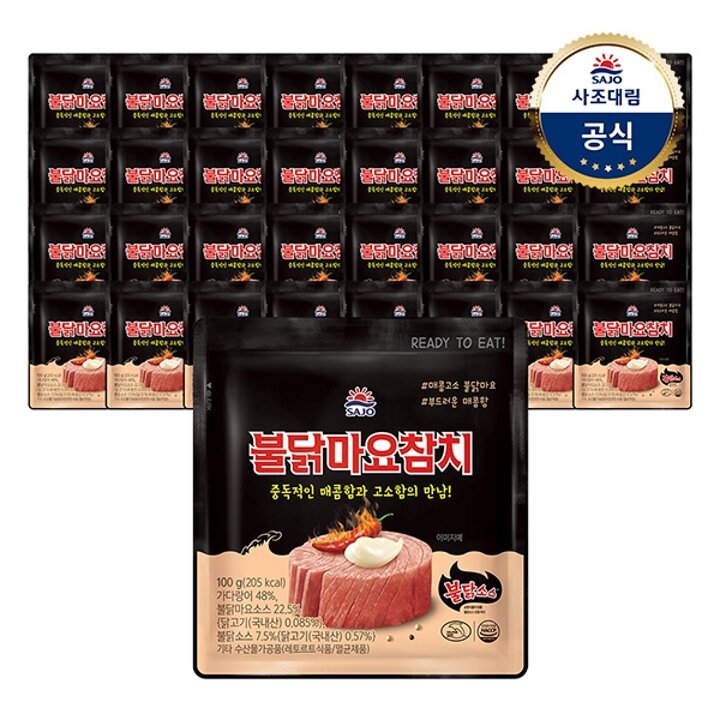 [사조대림] 불닭마요참치 파우치 100g x36개
