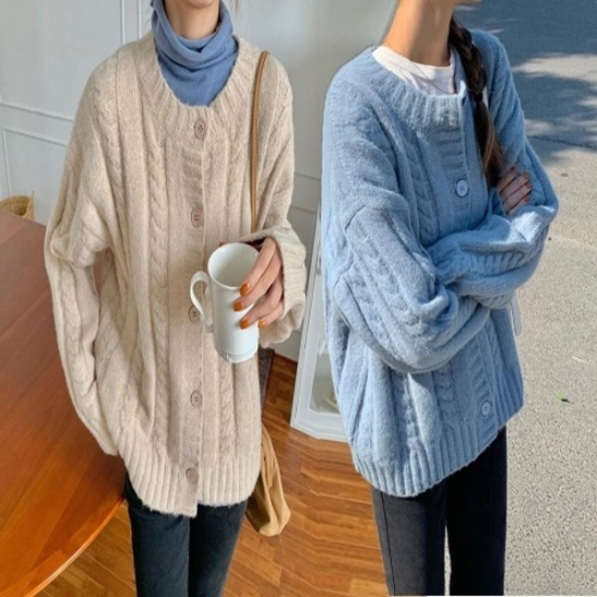 할머니 스웨터 그랜마 가디건 케이블 포근한 가디건19801531667501