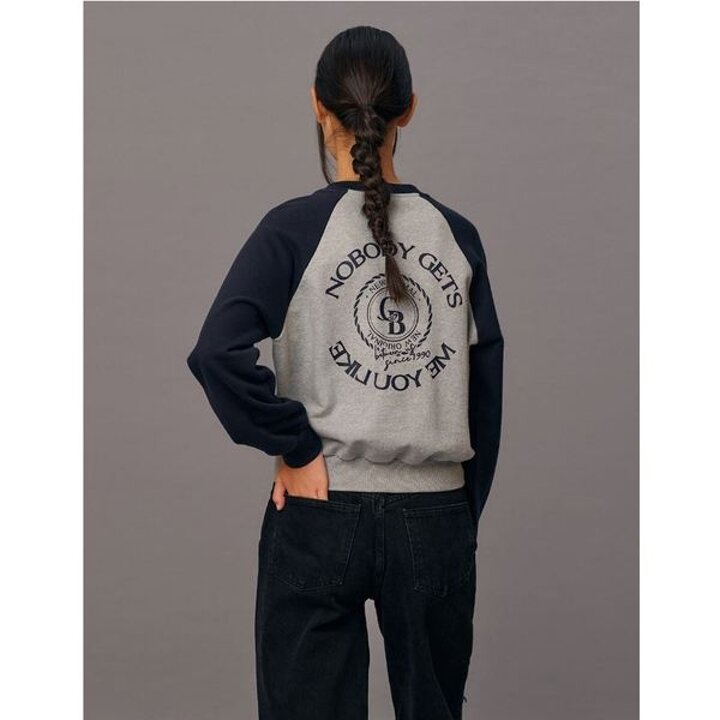 (대전신세계)[CC collect] CC club. 컬러블록 브이넥  스웻셔츠 C244PSM702