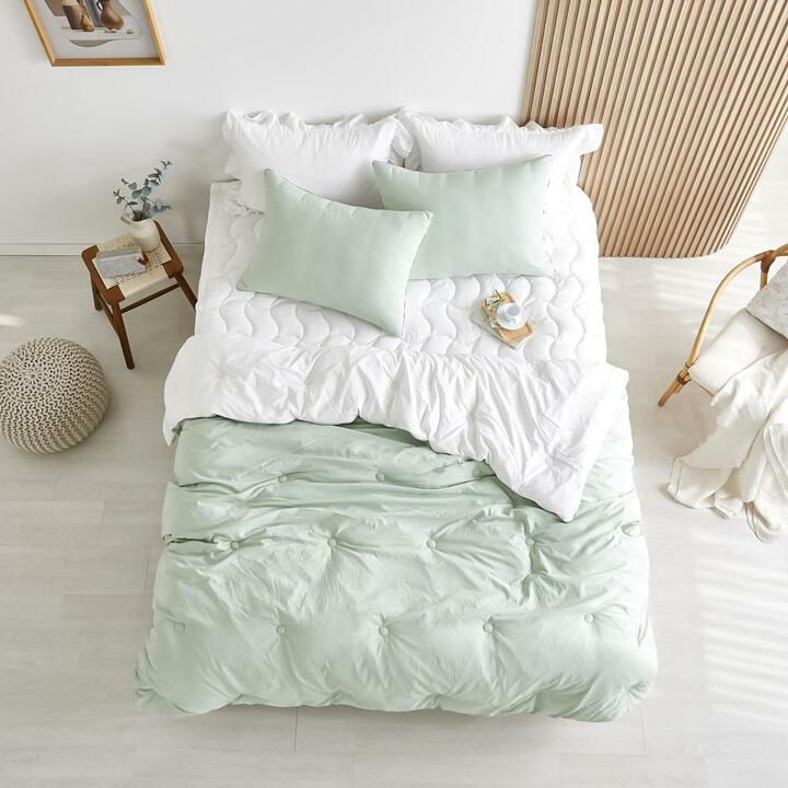 [메종노아] 메르시 모달 컬렉션 SS! 차렵이불+베개커버 세트 (슈퍼싱글, 세이지민트/미스티블루/릴리핑크중택1)