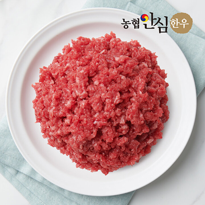 [농협안심한우] 1등급 국내산 한우 다짐육 이유식 소고기 400g