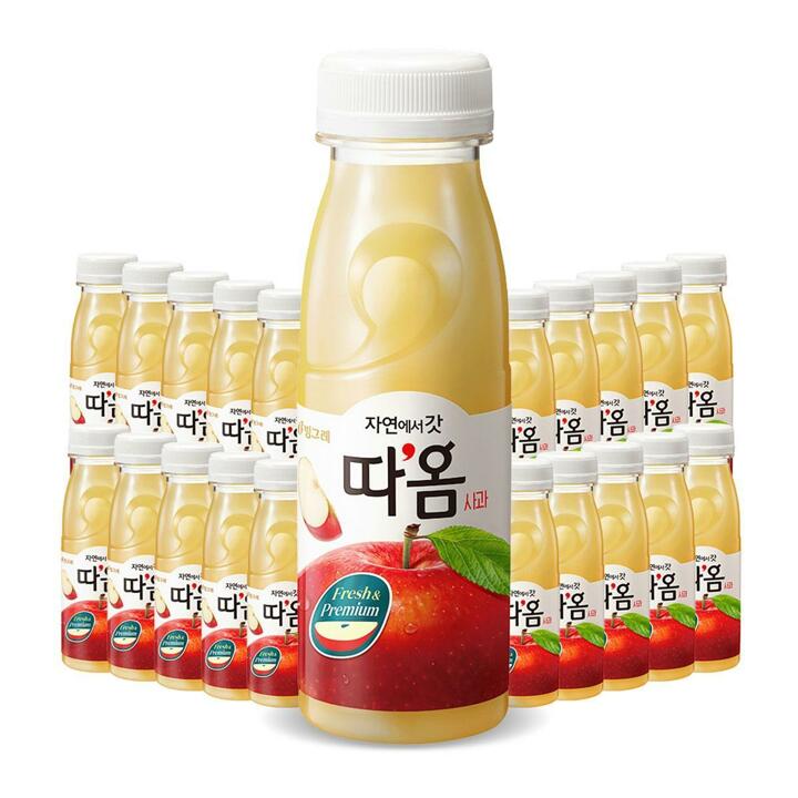 [G] 빙그레 자연에서 갓 따옴 사과주스 235ml 20개