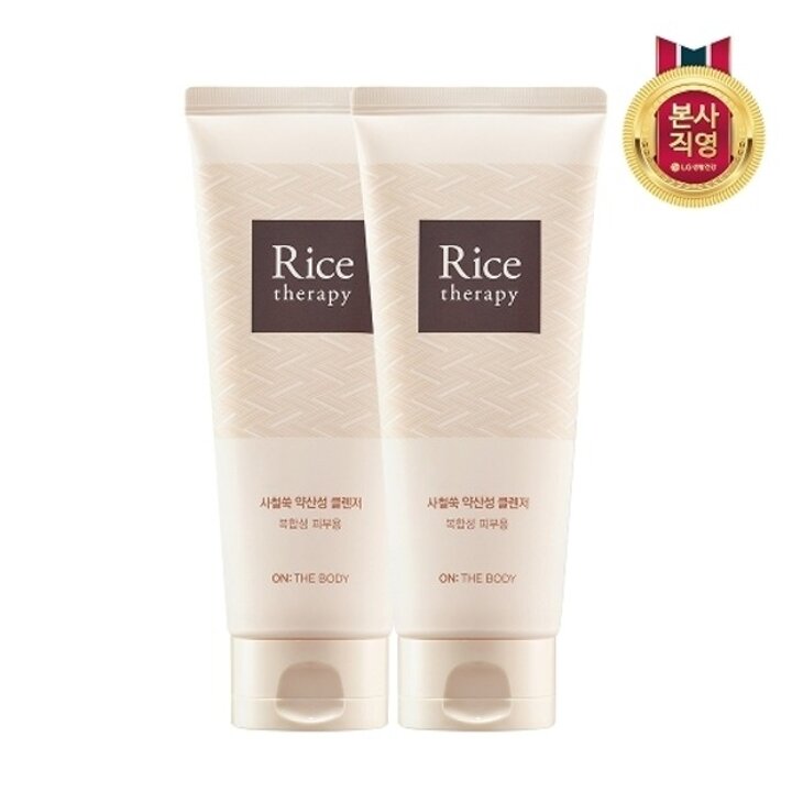 온더바디 라이스테라피 사철쑥 약산성 폼클렌징 150g x 2개15046530588346