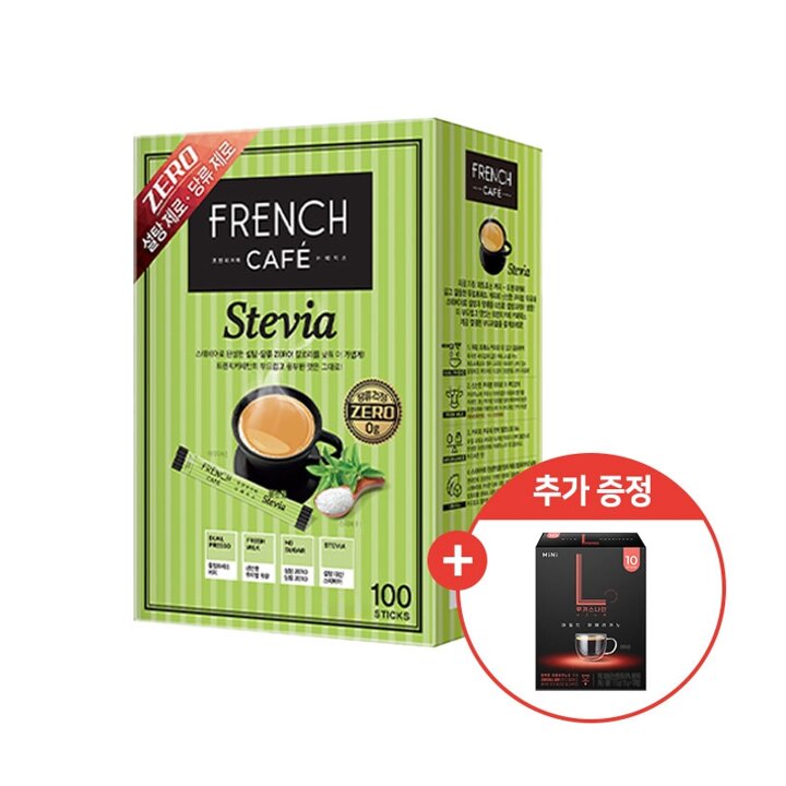 (S)프렌치카페 스테비아 커피믹스 100T x 1개 + 쁘띠 마일드 아메리카노 10T