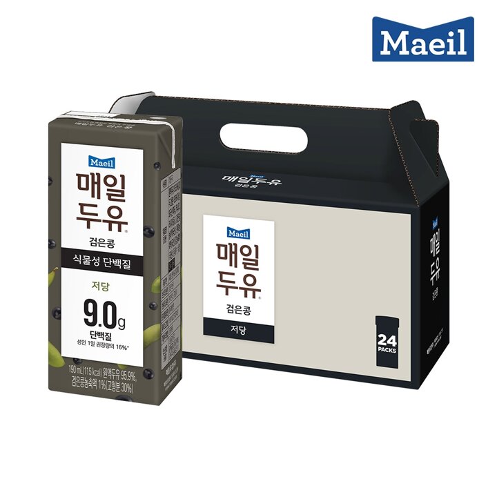 매일두유 검은콩 식물성단백질 190ml 24팩 선물세트