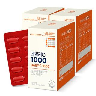[대상웰라이프] 데일리C 1000(1,100 mg x 100정) 3통