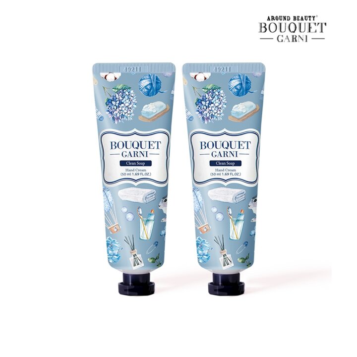 부케가르니 딥 퍼퓸 핸드크림 클린솝향 50ml x2개