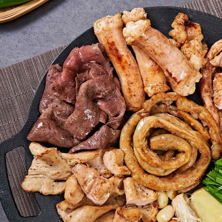 [소곱창양념볶음증정] 소곱창 모듬 구이 세트 곱창 160g+ 대창 200g + 막창 200g + 염통 200g (총 760g)