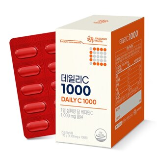[대상웰라이프] 데일리C 1000(1,100 mg x 100정) 1통