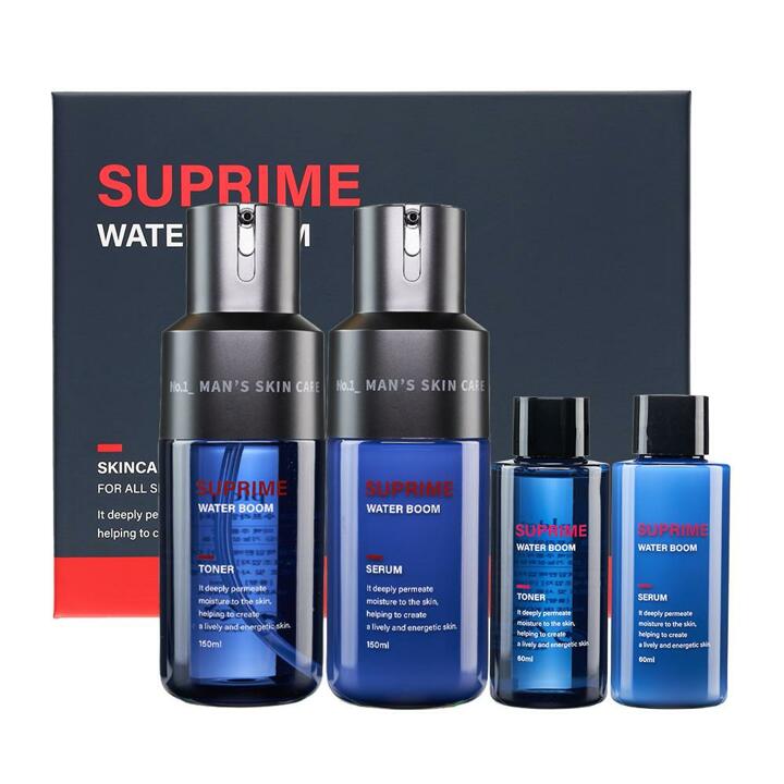 피엘디크 수프라임 워터 붐 남성화장품 세트 (스킨 150ml+60ml+로션 150ml+60ml)
