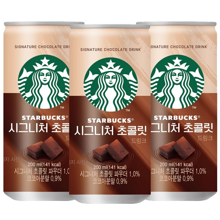 스타벅스 시그니처 초콜릿 200ml x 18캔