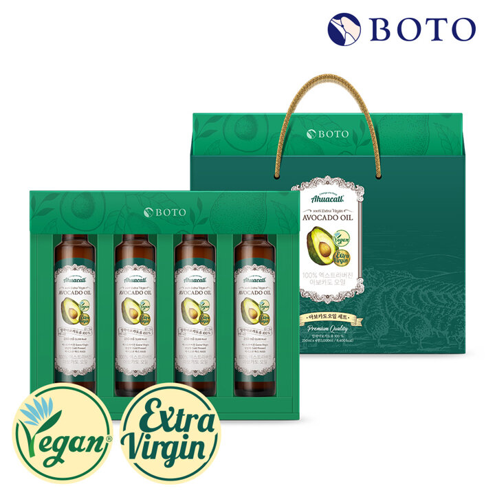 [s][보뚜] 아후카틀 엑스트라버진 아보카도오일 선물세트 250ml 4병