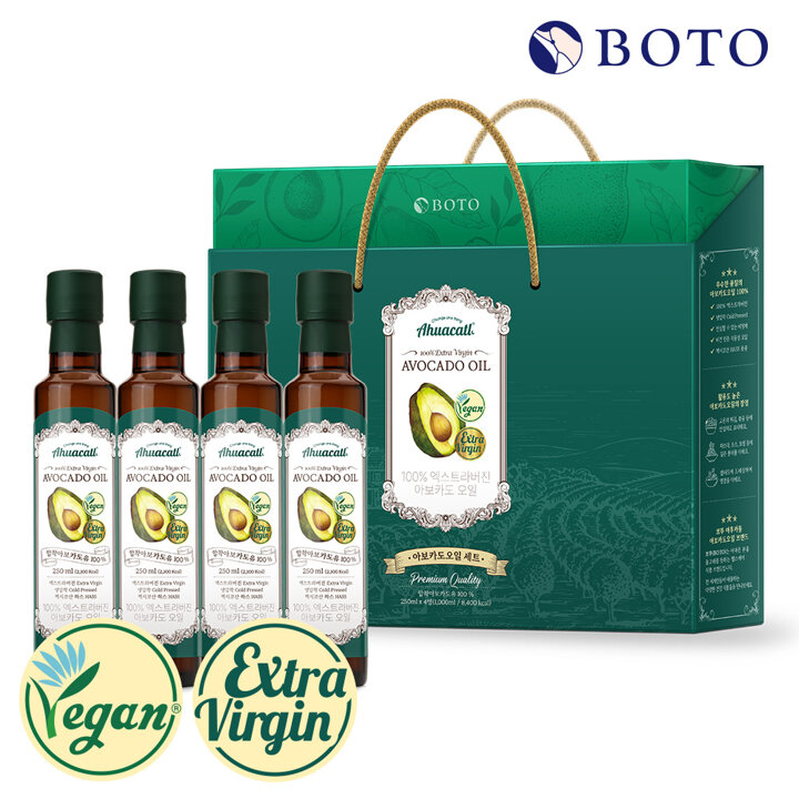 [s][보뚜] 아후카틀 엑스트라버진 아보카도오일 선물세트 250ml 4병