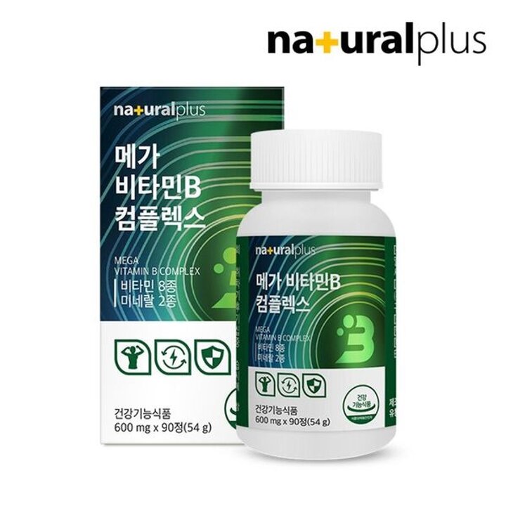 내츄럴플러스 메가 비타민B 컴플렉스 90캡슐 4박스(12개월분) / 고함량 비타민 비..[32457576]