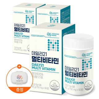 [대상웰라이프] 데일리21 멀티비타민(750mg x 60정) 3통