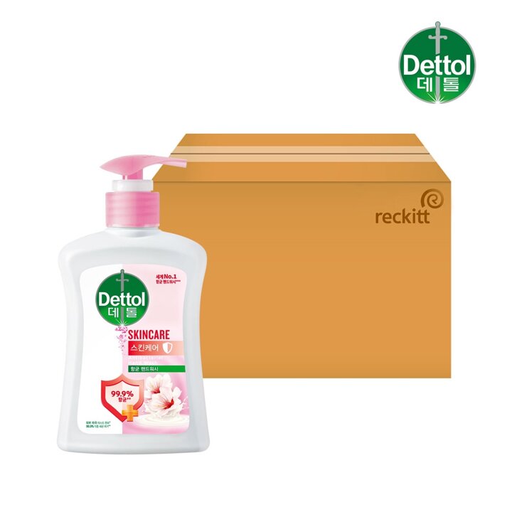 데톨 스킨케어 핸드워시 250g x10개 손세정제 핸드워시 핸드솝 Dettol 