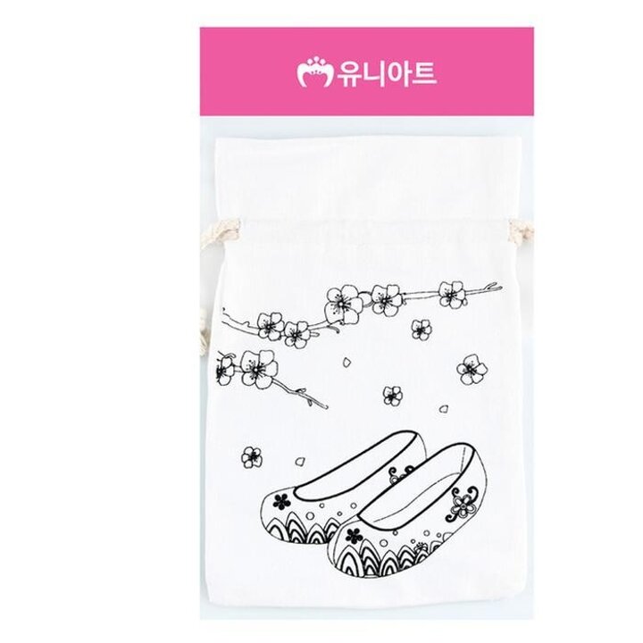유니아트(DIY)2500패브릭주머니(꽃신)