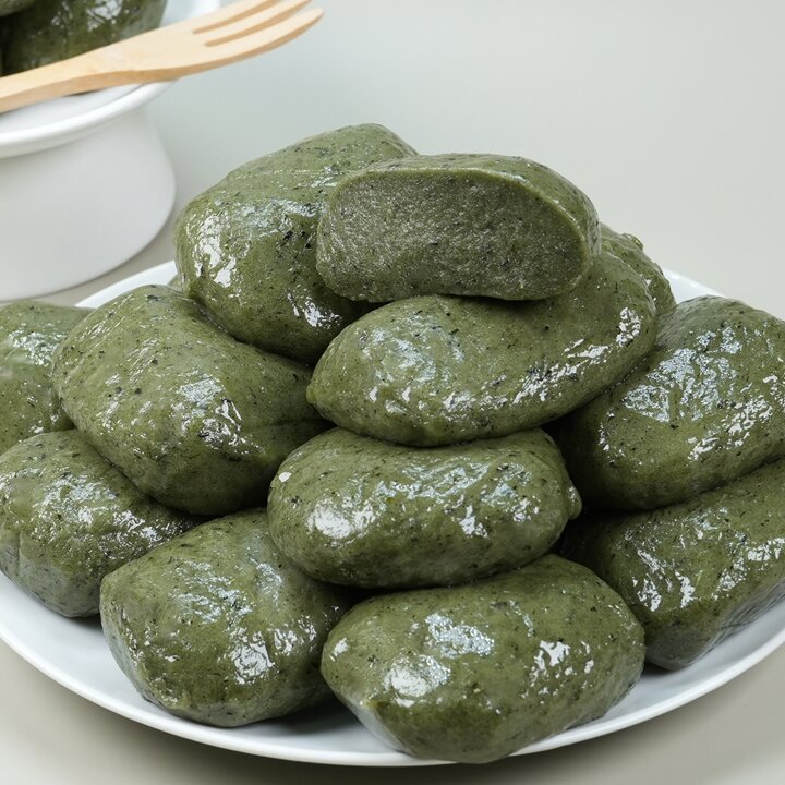 소소락 저당 쑥개떡 1kg (50g 20개입) 국내산 찹쌀, 해풍쑥, 개별포장.