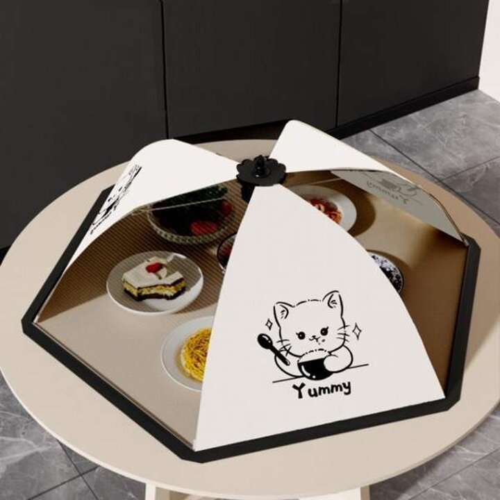 고양이 식탁 원터치 접이식 음식 반찬 디자인