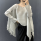 플라라 (88까지)플리츠윙드롭태슬블라우스