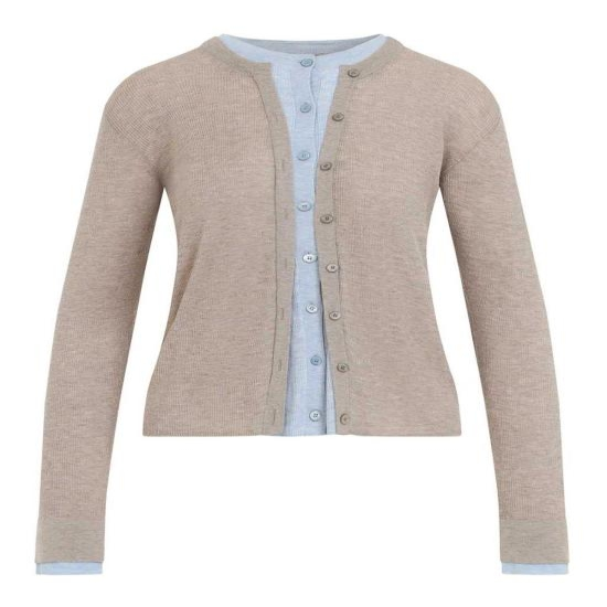 [해외배송] 26FW 아크네 스튜디오 플래킷 레이어드 가디건 A60693BX2 Beige