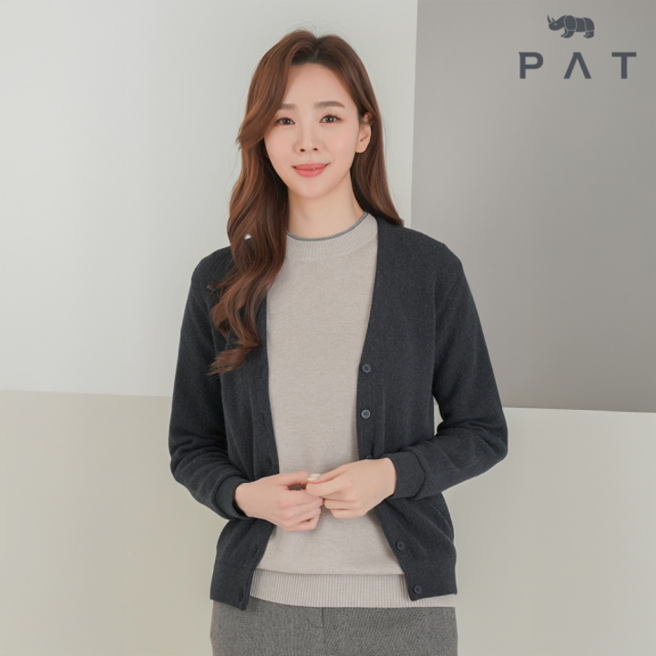 [PAT] 양두 브이넥 가디건_1H83702