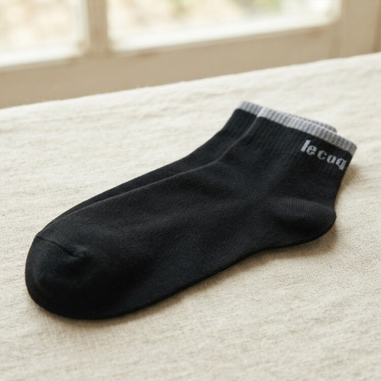 르꼬끄 베이직 로우삭스 QR123ASC12-BLK