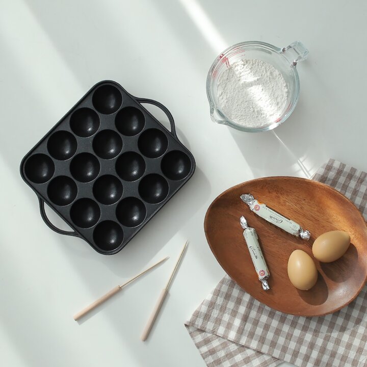 국내생산 타코야끼 팬 16구+송곳2P
