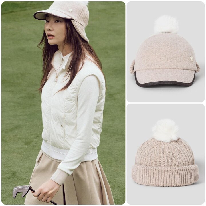 (신세계강남점)FW25 여성 이어머프 방한캡 - 베이지 (BE598BA01A)
