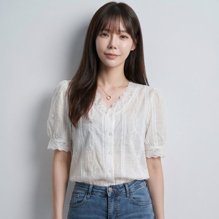 클라셰 (77까지)플라워팜썸머블라우스_B4M0875